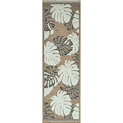 Acheter Jardindeco Tapis intérieur extérieur aspect jute noir Tijuana 9062 noir 90 x 67 cm.