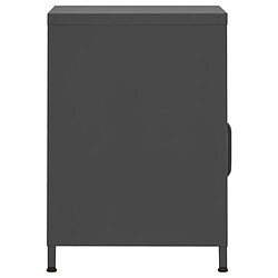 Avis vidaXL Table de chevet Anthracite 35x35x51 cm Acier