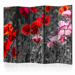 Paris Prix Paravent 5 Volets Red Poppies 172x225cm