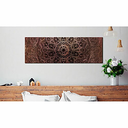 Paris Prix Tableau Imprimé Mandala : Amber Silence 40 x 120 cm