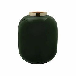 Paris Prix Vase Rond Déco Nyvo 20cm Vert Foncé & Or 