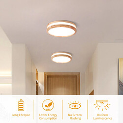 Avis Stoex 30CM Plafond Moderne À Leds Plafonniers Intérieurs Plafonnier en Bois Pour Couloir Chambre Cuisine Salon Blanc Froid