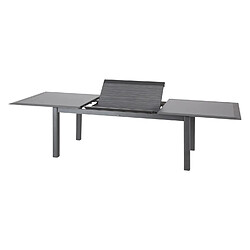 Acheter Hesperide Table de jardin extensible 12 Personnes Allure - L. 216/316 cm - Gris rayé et graphite