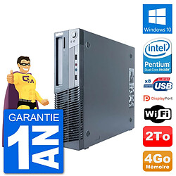 PC Lenovo M91p SFF Intel G630 RAM 4Go Disque Dur 2To Windows 10 Wifi · Occasion 