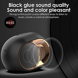 Universal Haut-parleur Bluetooth portable subwoofer stéréo hifi son TWS haut-parleur libre jumbo lecteur de musique audio extérieur subwoofer | haut-parleur portable (noir) pas cher