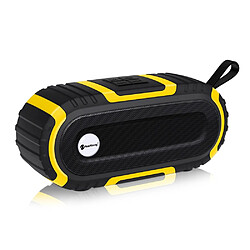 Wewoo Enceinte Bluetooth NR5016 Haut-parleur portable sans fil stéréo Son 10W Musique Subwoofer ColonneCarte de Support TFFM Jaune 