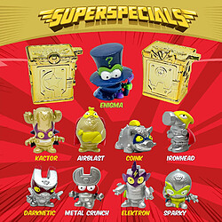 Avis SUPERTHINGS Boîte Gold Série 1 ? Contient Toutes Les Figurines spéciales de la série 1. Comprend l'ultra-Cercle, Les 2 Leaders dorés, Les 6 capitaines argentés et Les 2 gares dorées