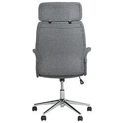 Beliani Chaise de bureau Gris PILOT pas cher