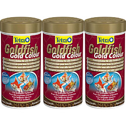 Aliment complet Tetra goldfish gold color 250 ml (Lot de 3).