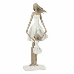 Paris Prix Statuette Déco Yes I Do 33cm Blanc & Taupe