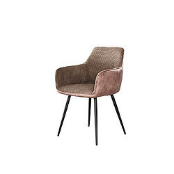 Acheter Lisa Design Lormi - lot de deux fauteuils - en velours côtelé et velours - taupe