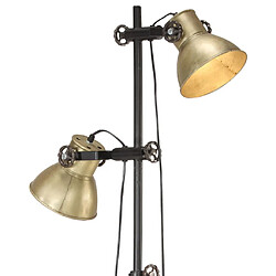 Acheter vidaXL Lampadaire avec 2 abat-jour Laiton E27 Fonte