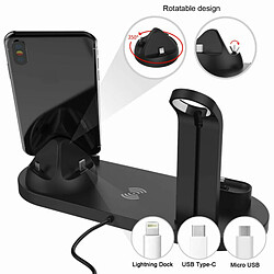 Acheter Universal Porte-chargeur sans fil 3 en 1 station de recharge rapide sans fil pour écouteurs de téléphone mobile |