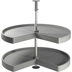 Emuca Plateau tournant 2 niveaux pour module de cuisine Shelvo Pour module de 90 cm 