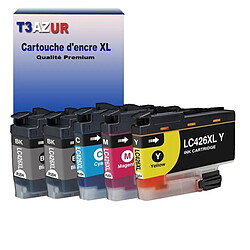 T3AZUR- 5x Cartouche compatible avec Brother LC426 XL pour Brother MFC-J4335DW, MFC-J4340DW, MFC-J4340DWE