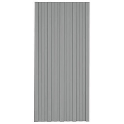 vidaXL Panneaux de toiture 12 pcs Acier galvanisé Gris 100x45 cm