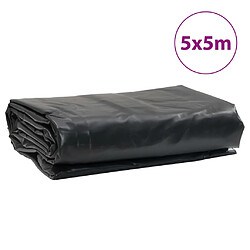 Acheter vidaXL Bâche noir 5x5 m 650 g/m²