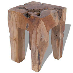 vidaXL Tabouret Bois de teck massif