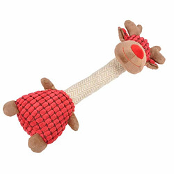 Paris Prix Peluche pour Chien Girafe 32cm Rouge