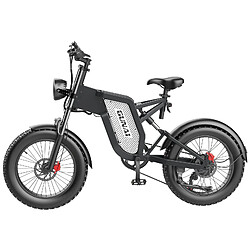 Vélo Électrique GUNAI Mx25 1000W 48V 25Ah 20"*4.0 Gros Pneus Shimano 7 Vitesses - Noir 