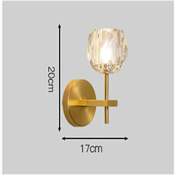 Universal Cristal, or, salle à manger moderne, chambre à coucher, couloir de chevet, lampe de sol, lampe murale en cuivre pur de luxe (ampoule non comprise) pas cher