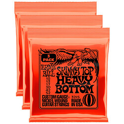 3215 Skinny Top Heavy Bottom 10-52 Pack de 3 Ernie Ball