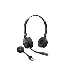 Jabra Engage 55 Micro Casque Sans Fil DECT USB Stereo Contrôle du Volume Noir