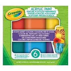 Goliath Crayola - Acrylic Paint - Couleurs Mer et Soleil - Peinture et accessoires