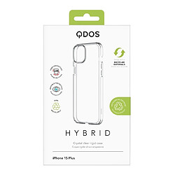 Avis QDOS Coque pour iPhone 15 Plus Hybrid anti-jaunissement Transparent