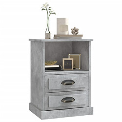 Acheter Maison Chic Table de chevet,Table de nuit,Table d'appoint pour salon gris béton 43x36x60 cm -MN85826