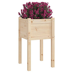 Avis Maison Chic Jardinière,Bac à fleurs - pot de fleur d'extérieur 50x50x70 cm bois de pin massif -GKD84823