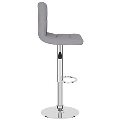 Acheter vidaXL Tabourets de bar lot de 2 gris clair tissu