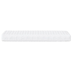 Avis vidaXL Matelas en mousse blanc 90x190 cm dureté H2 H3