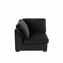 Paris Prix Fauteuil Design en Velours Abosa 108cm Noir