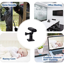 Acheter Chrono Mini Caméra Caméra Espion 1080P HD Surveillance à Distance Détection de Mouvement Enregistreur Vidéo Grand Angle Caméra de Surveillance,16G Noir