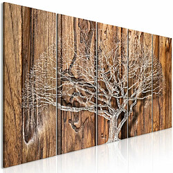 Paris Prix Tableau Imprimé 5 Panneaux Tree Chronicle Narrow 90 x 225 cm 