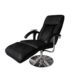 Maison Chic Fauteuil de massage,Fauteuil luxe de relaxation Noir Similicuir -MN64649