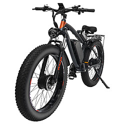 GUNAI GN88 VTT électrique Double Moteur 2 * 1000W 23Ah 21 vitesses 26" Fat Tire E-Bike - Gris