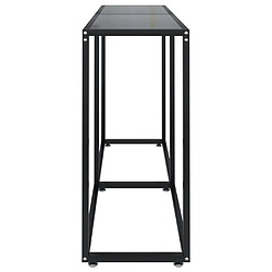 Avis vidaXL Table console Noir 160x35x75,5 cm Verre trempé