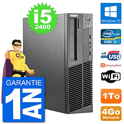 PC Lenovo M92p SFF Intel i5-2400 RAM 4Go Disque Dur 1To Windows 10 Wifi · Occasion 