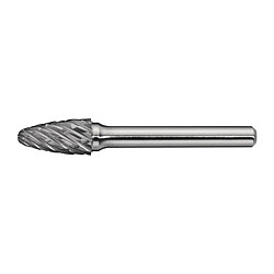 Fraise sur tige RBF Special Steel D. 6 mm L. tête 18 mm D. de la tige 6 mm carbure engrènement croix PROMAT 