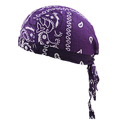 Durag Skull Cap Chute De Cheveux Foulard Musulman Bandana Turban Violet