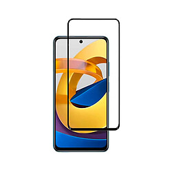 PHONECARE Verre Trempé 5D Full Cover pour Xiaomi Poco F4 5G - Transparent / Noir 