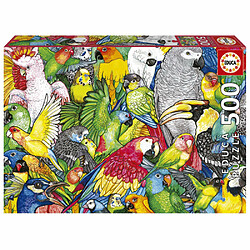 Puzzle perroquets - 500 pièces - Educa borras 