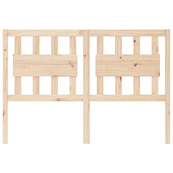 Avis Maison Chic Tête de lit scandinave pour lit adulte,Meuble de chambre 125,5x4x100 cm Bois massif de pin -MN71956