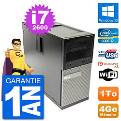 PC Tour Dell 7010 Intel Core i7-2600 RAM 4Go Disque Dur 1To Windows 10 Wifi · Occasion 