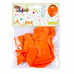 Paris Prix Lot de 10 Ballons en Latex Gonflables 30cm Orange