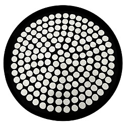 ICONIK INTERIOR Tapis Rond VP08 104cm Verner Panton Noir / Blanc