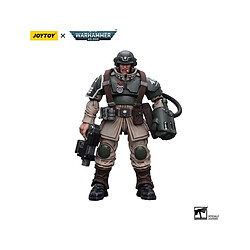 Joy Toy Warhammer 40k - Figurine 1/18 Astra Militarum Cadian Command Squad Veteran Sergeant with Power Fist 12 cm