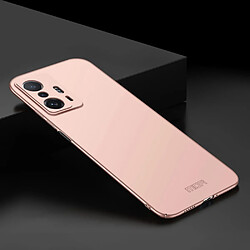 Coque en TPU MOFI finition mate, anti-empreintes digitales, antichoc or rose pour votre Xiaomi 11T/11T Pro